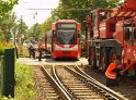 KVB Bahn entgleist Koeln Suelz Hermeskeilerstr Am Beethovenpark P093